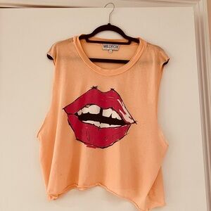 Vintage Wildfox Sleeveless Graphic Tee. Size Large. 100% Cotton.